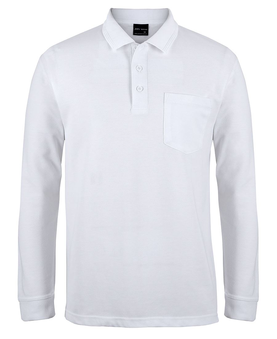 JB's 210 L/S POCKET POLO BLACK -3XS - Image 3