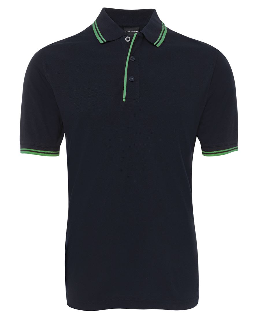 JB's CONTRAST POLO BLACK/RED - 3XS - Image 10