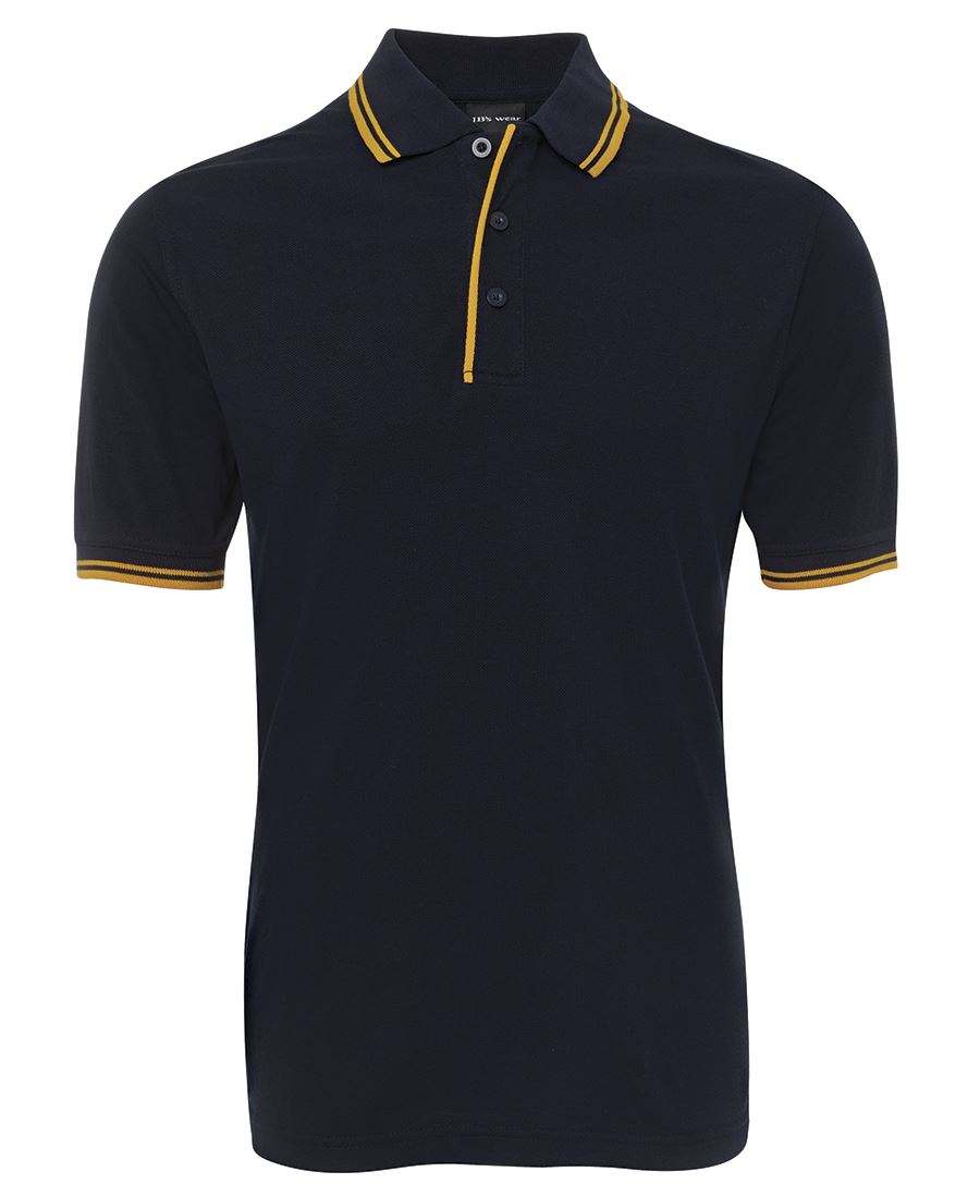 JB's CONTRAST POLO BLACK/RED - 3XS - Image 9