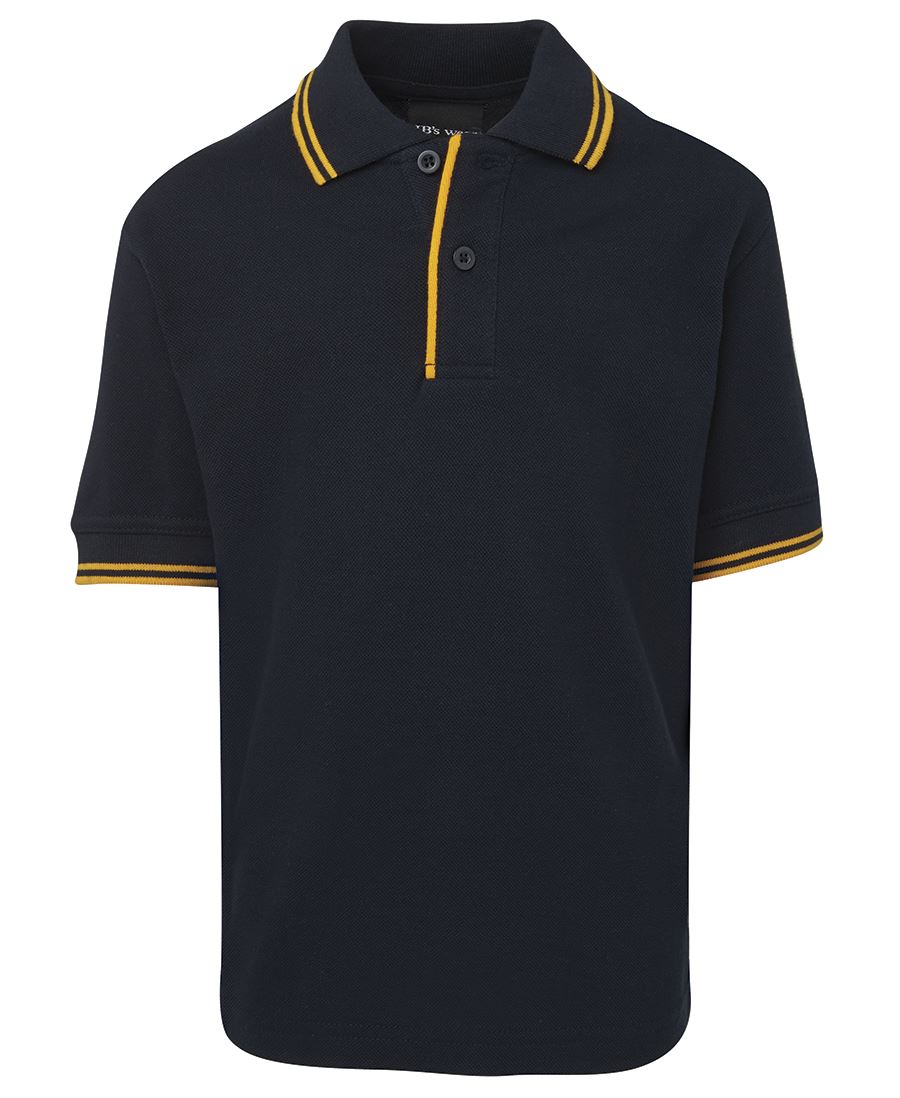 JB's KIDS CONTRAST POLO RED/NAVY-04 - Image 4