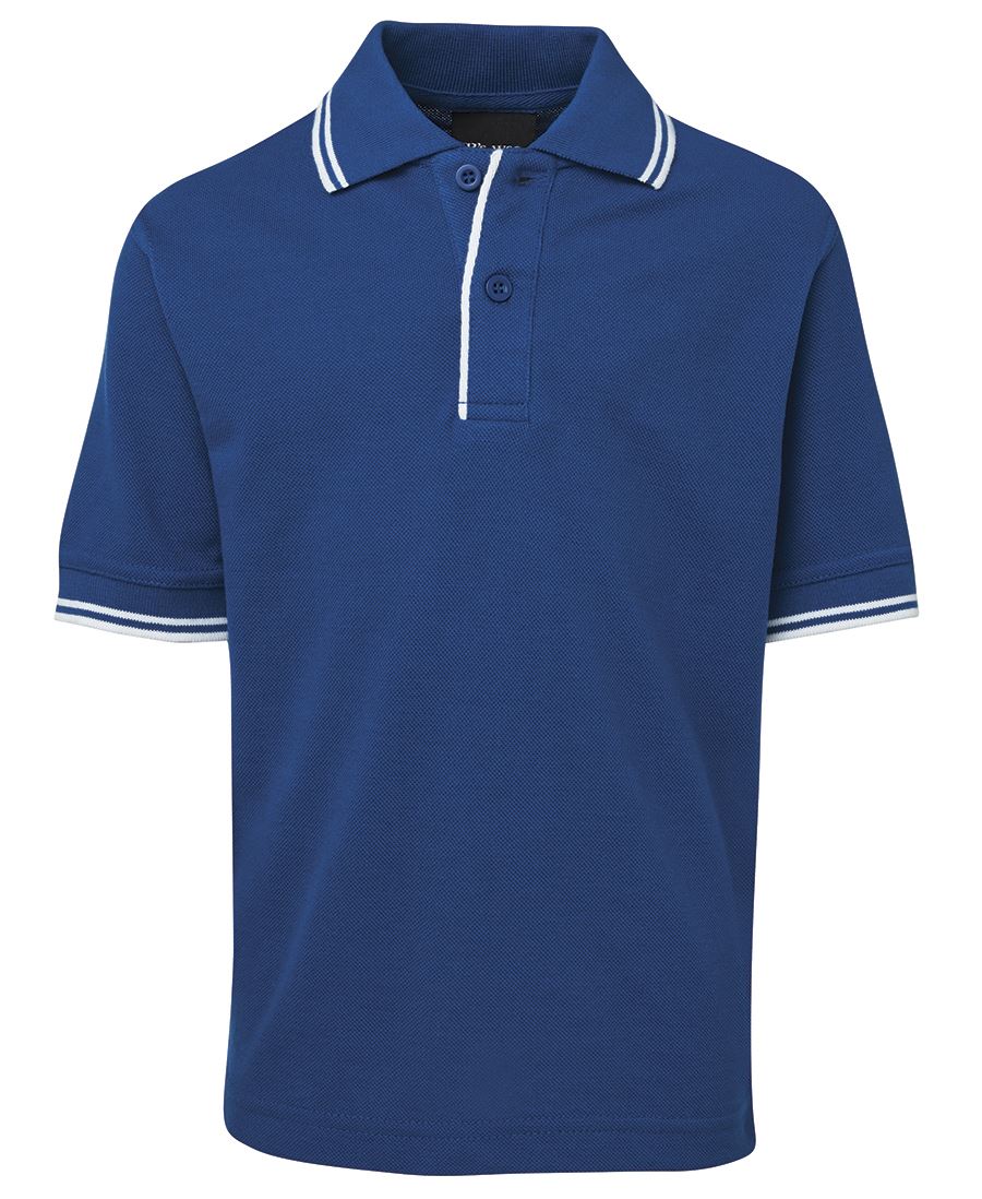 JB's KIDS CONTRAST POLO RED/NAVY-04 - Image 8