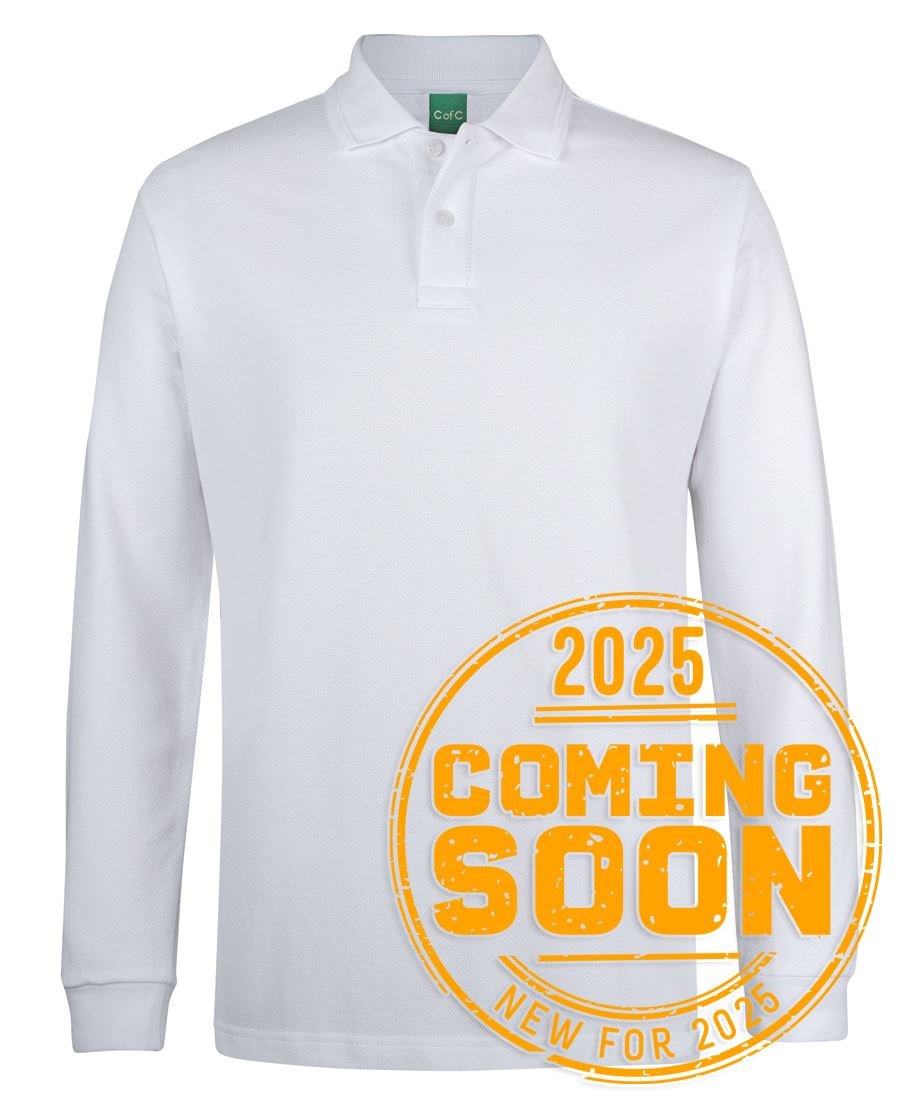 C of C L/S 320G POPCORN COTTON POLO BLACK - 3XS - Image 5