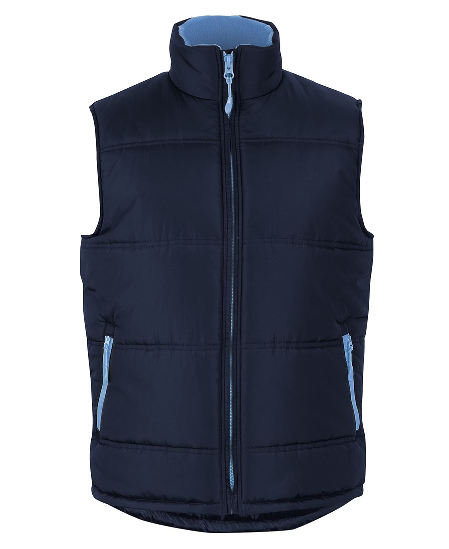 JB's PUFFER CONTRAST VEST BLACK/RED-2XS - Image 3