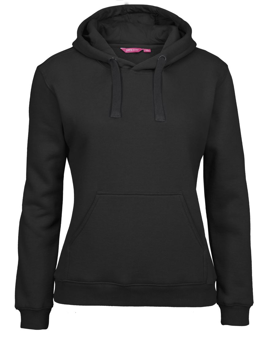 JB's LADIES FLEECY HOODIE BLACK - 06