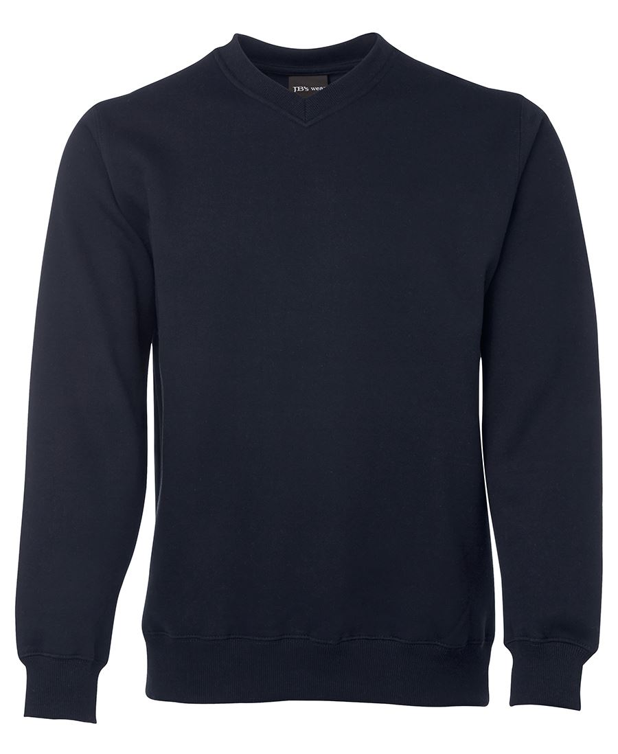 JB's V NECK FLEECY SWEAT BLACK-2XS - Image 2