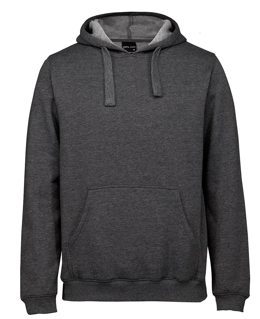JB's P/C POP OVER HOODIE BLACK MARLE-2XS - Image 6
