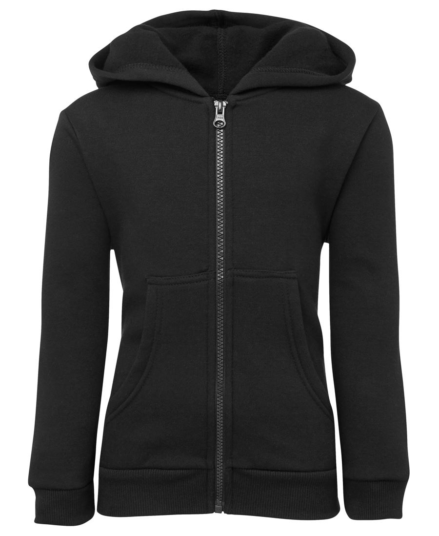 JB's P/C FULL ZIP HOODIE BLACK MARLE - 2XS