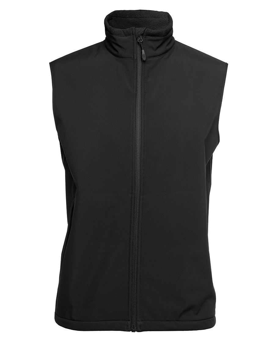PDM THREE LAYER SOFTSHELL VEST BLACK/CHARCOAL - S