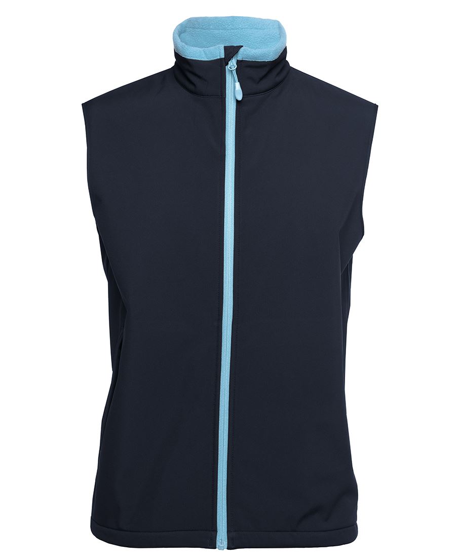 PDM THREE LAYER SOFTSHELL VEST BLACK/CHARCOAL - S - Image 4