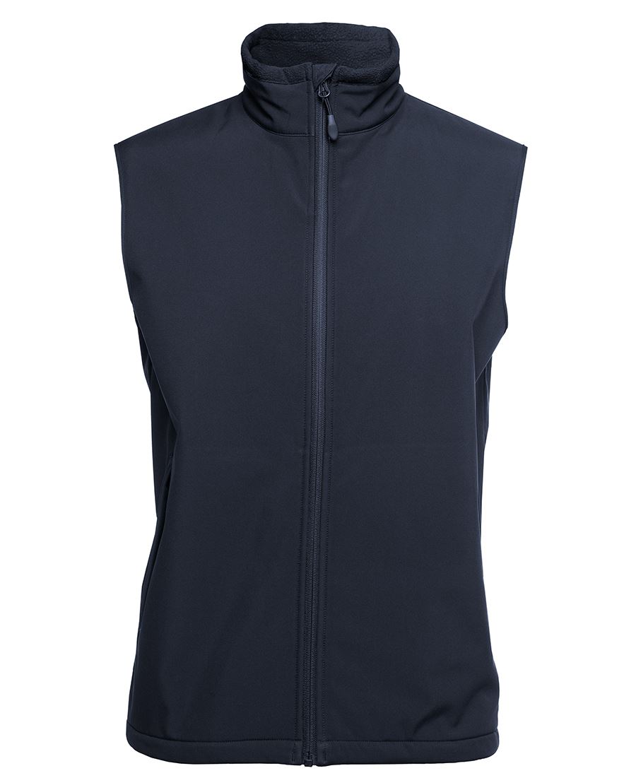 PDM THREE LAYER SOFTSHELL VEST BLACK/CHARCOAL - S - Image 3