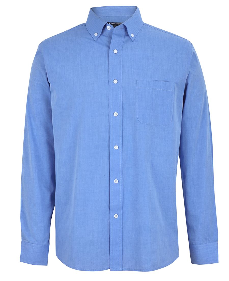 JB's L/S FINE CHAMBRAY SHIRT LT BLUE - S