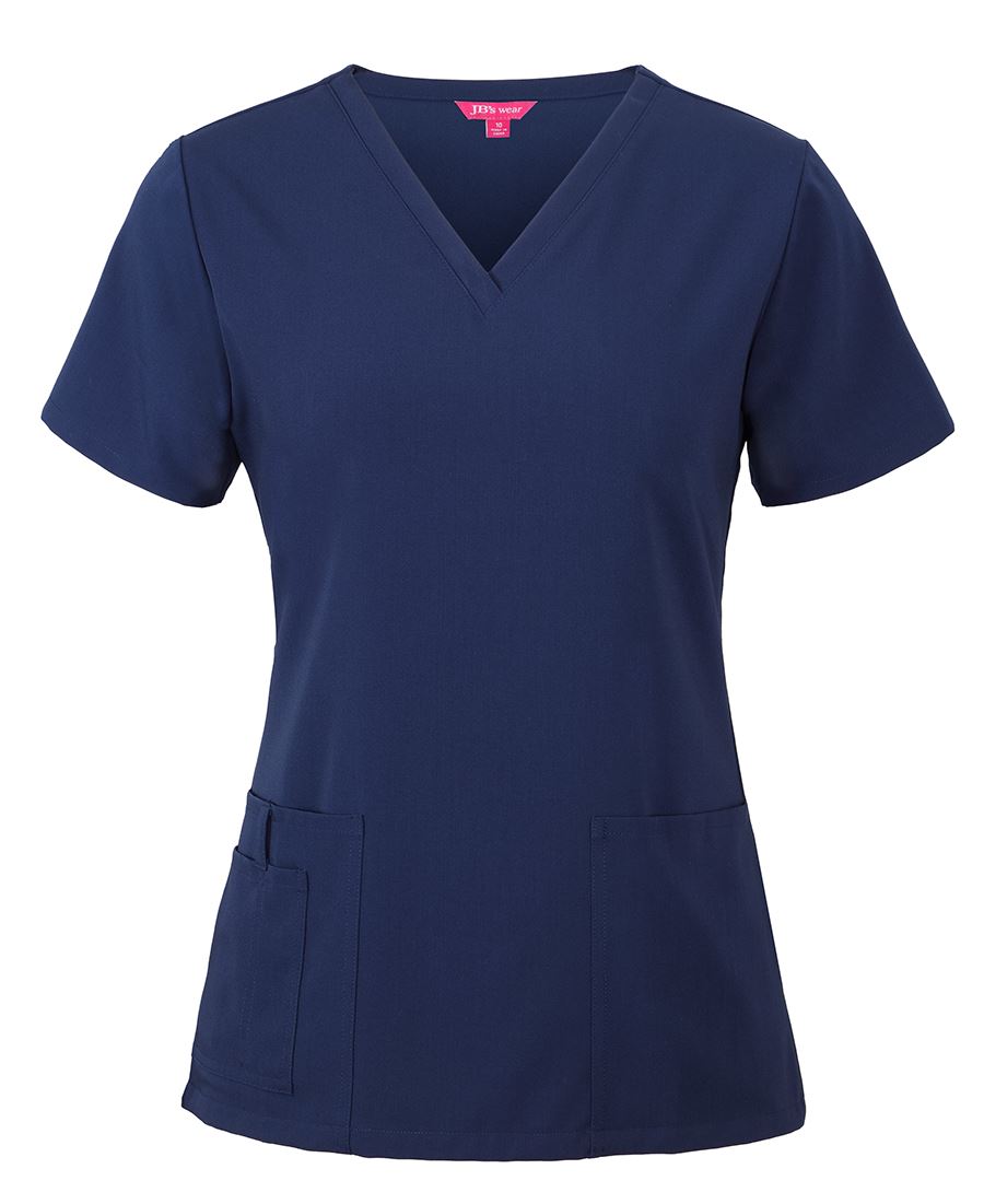 JB's LADIES NU SCRUB TOP INDIGO - 06 - Image 3