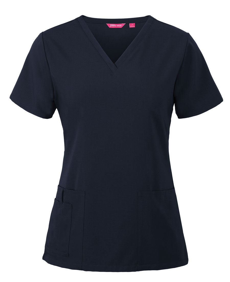 JB's LADIES NU SCRUB TOP INDIGO - 06 - Image 4