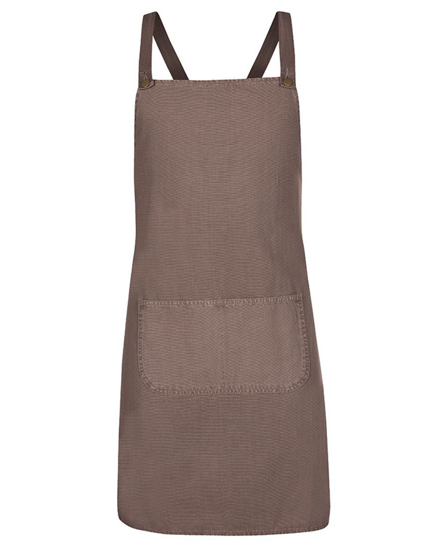JB's CROSS BACK CANVAS APRON (WITHOUT STRAP) BLACK - Image 3