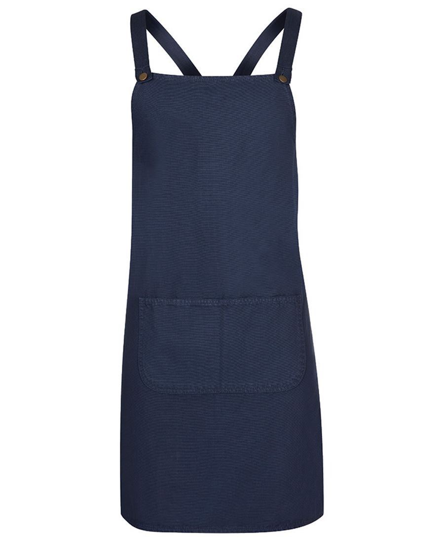 JB's CROSS BACK CANVAS APRON (WITHOUT STRAP) BLACK - Image 4