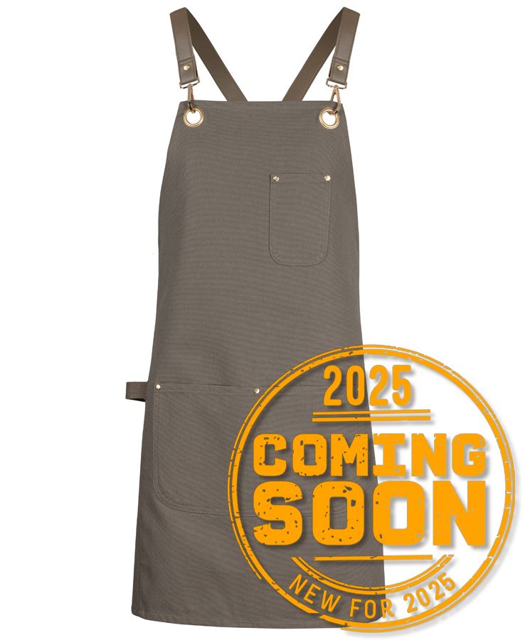 JB's 65x75 BRASS EYELET CANVAS APRON PU STRAP BLACK/BLACK - Image 3