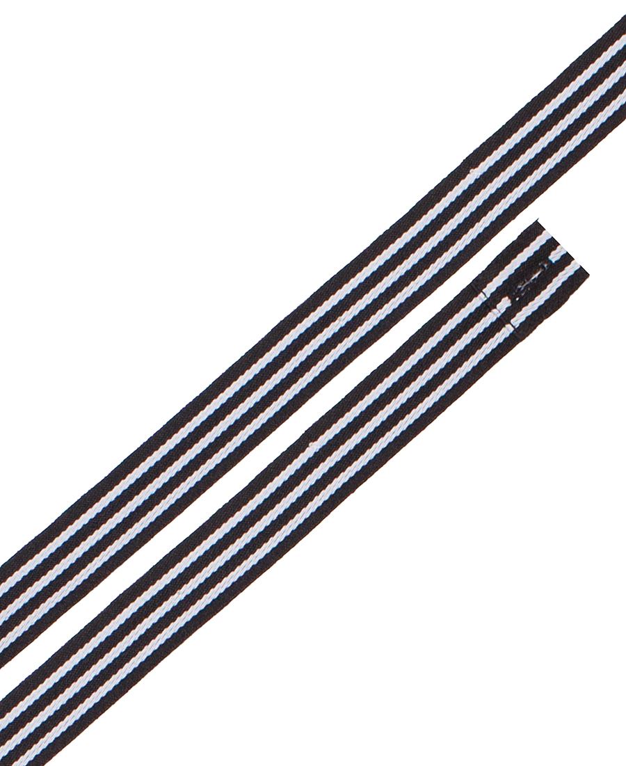 JB's CHANGEABLE YARN DYED CROSS BACK APRON STRAP BLACK/WHITE