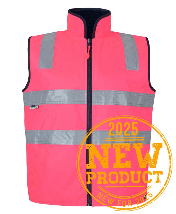 JB's HV 4602.1 (D+N) REV VEST LIME/BLACK-2XS - Image 5