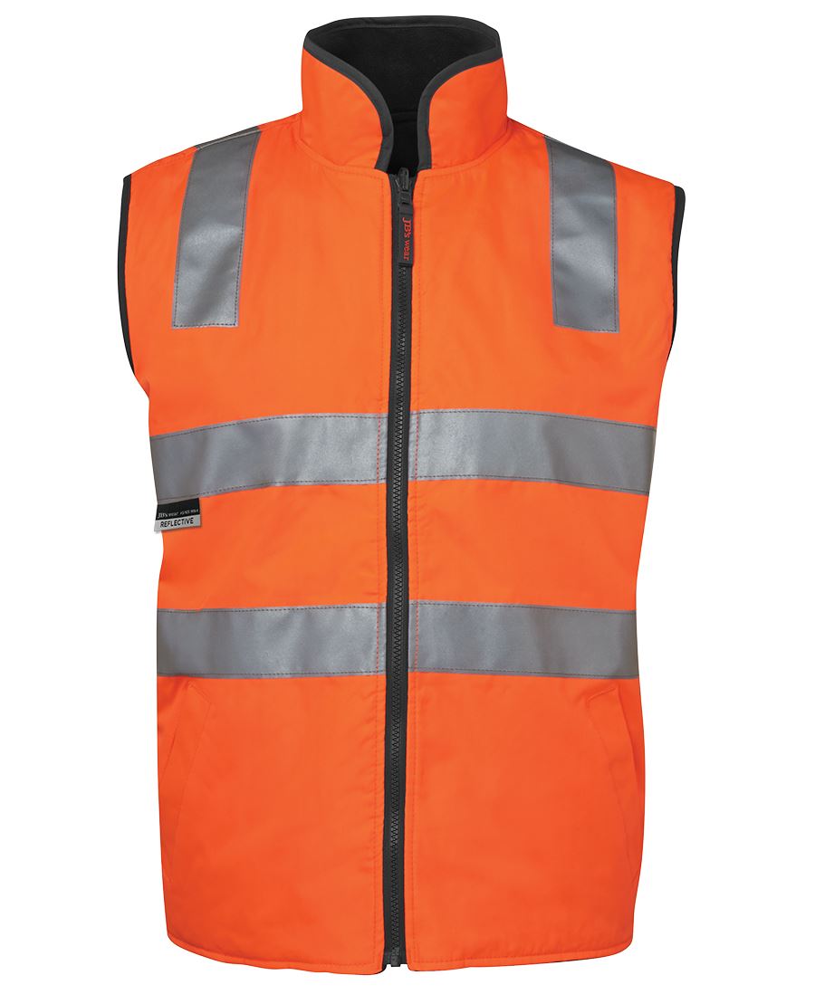 JB's HV 4602.1 (D+N) REV VEST LIME/BLACK-2XS - Image 3