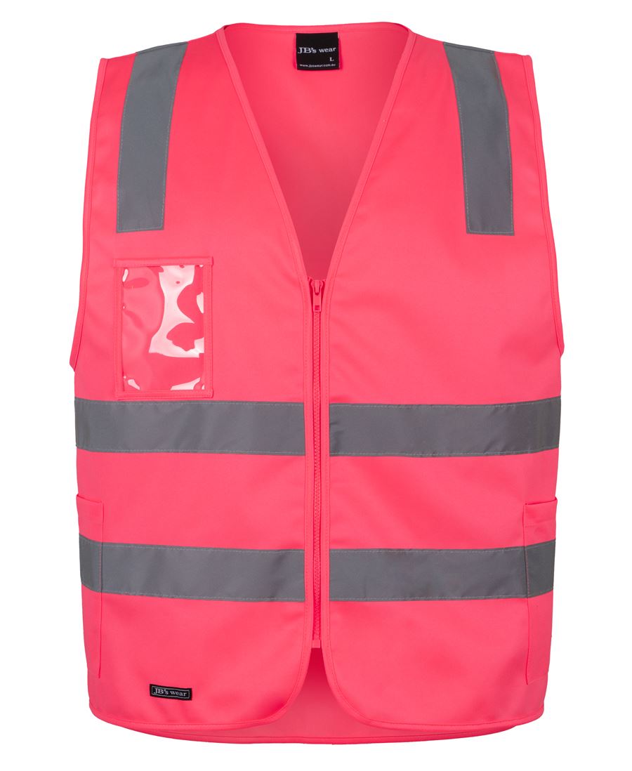 JB's HV (D+N) ZIP SAFETY VEST LIME - 2XS - Image 3