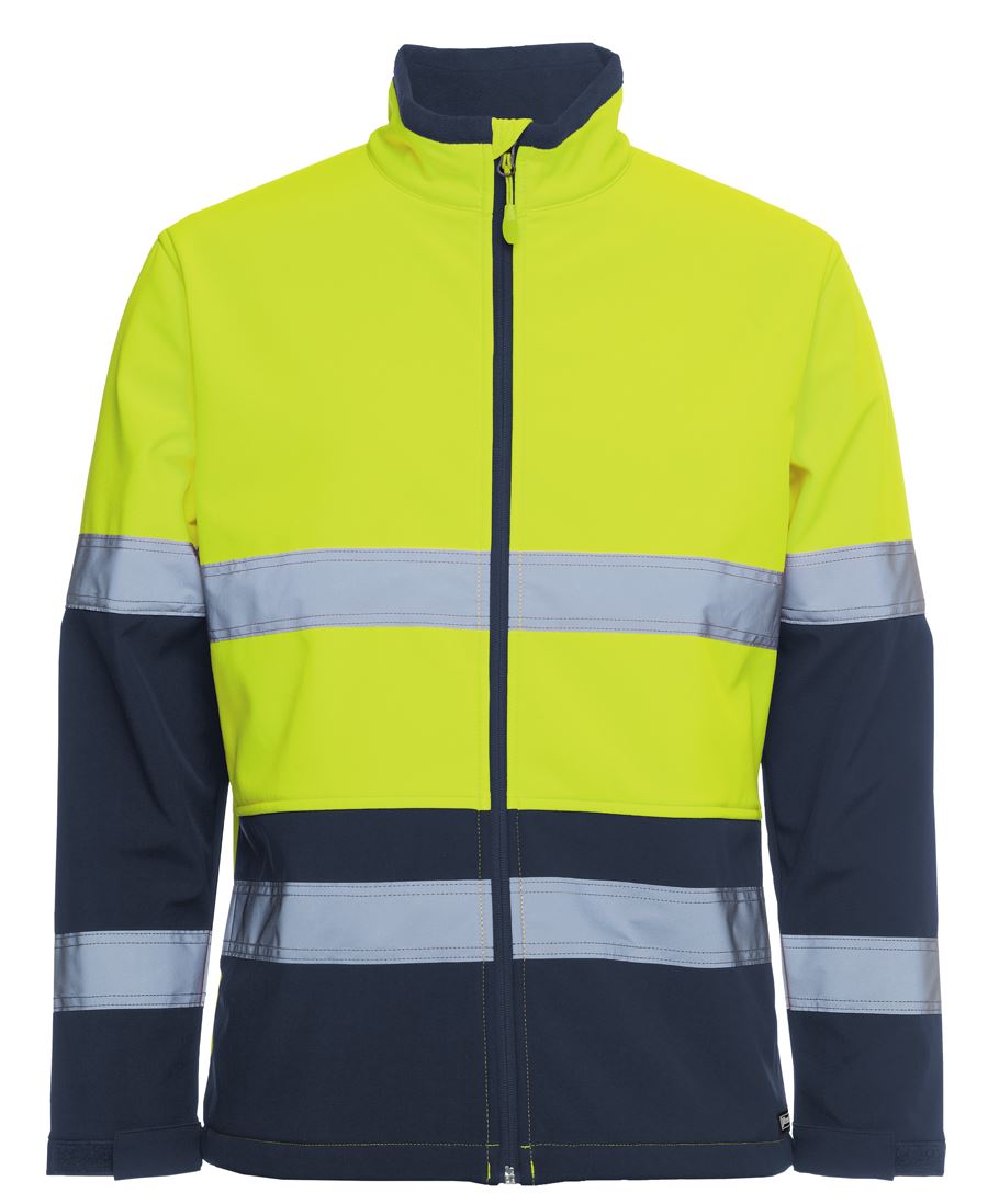 JB's HV (D+N) THREE LAYER SOFTSHELL JACKET LIME/NAVY-XS
