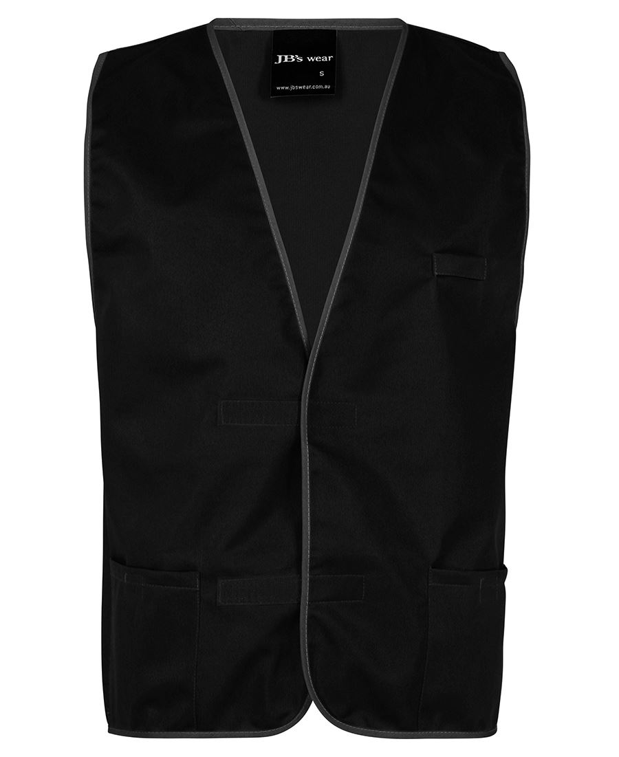 JB's COLOURED TRICOT VEST BLACK -S - Image 2
