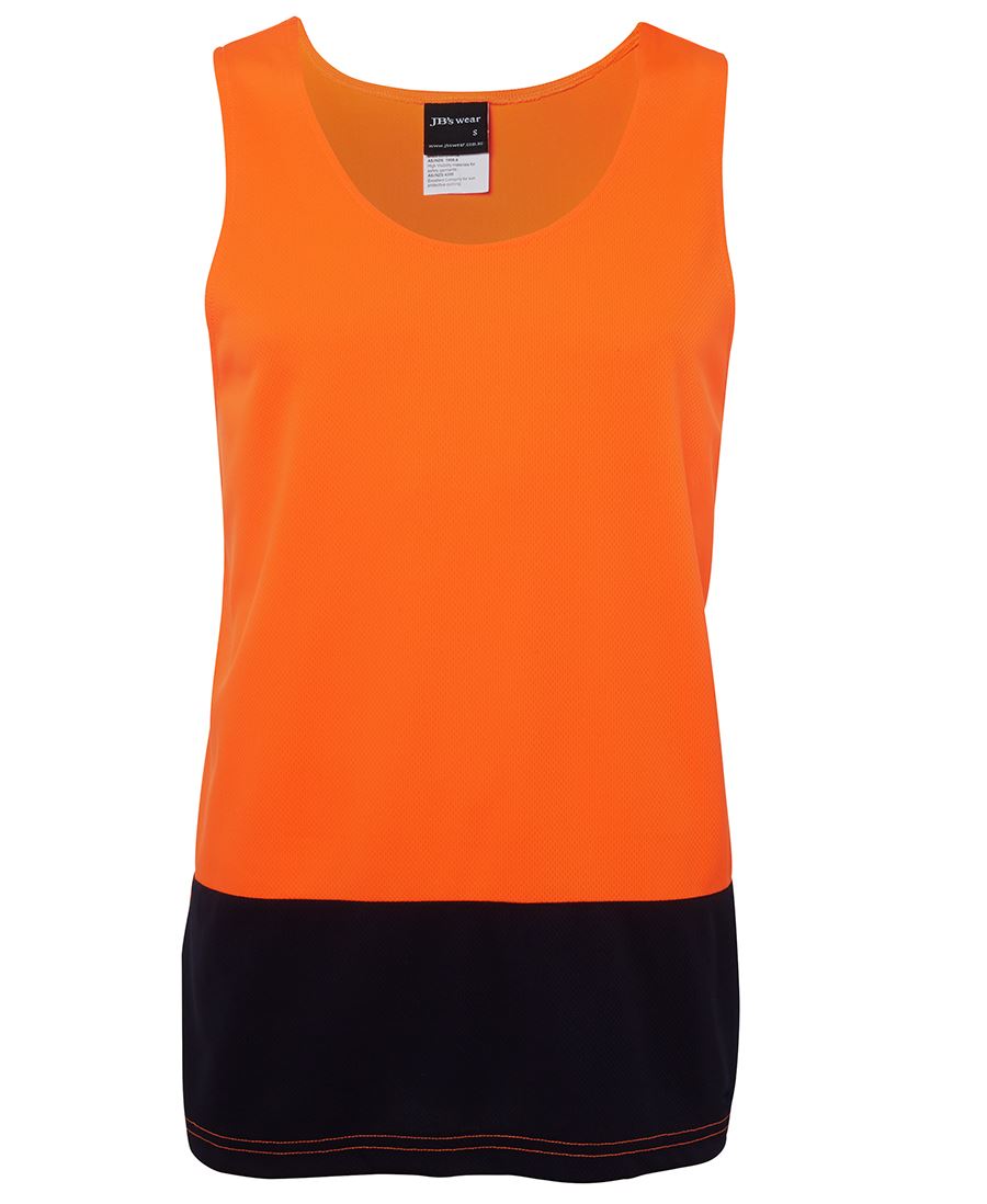 JB's HV TRAD SINGLET LIME/NAVY-2XS - Image 2