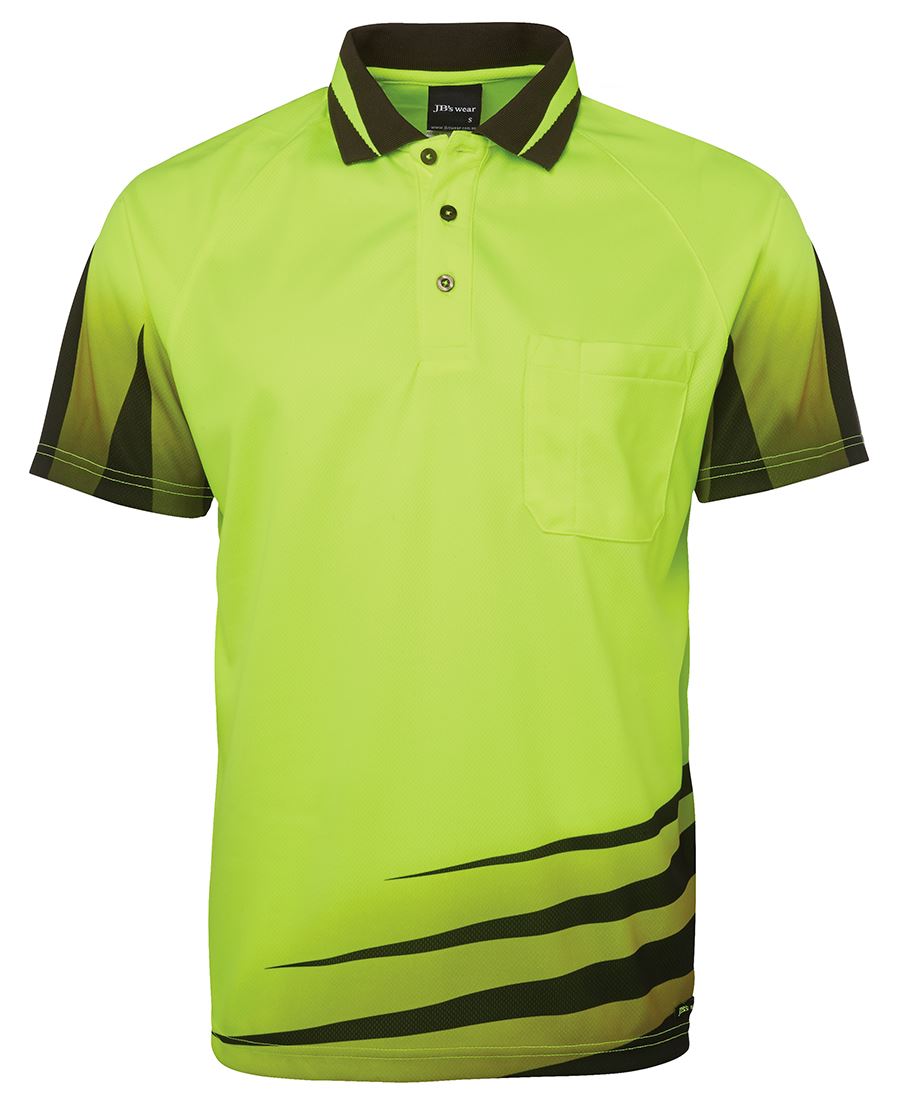 JB's HV 4602.1 RIPPA SUB POLO LIME/BLACK - XS