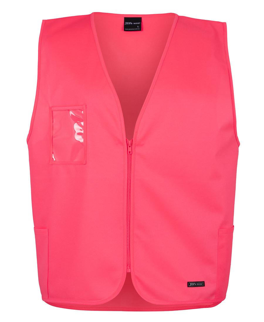 JB's HV ZIP SAFETY VEST LIME - 2XS - Image 3