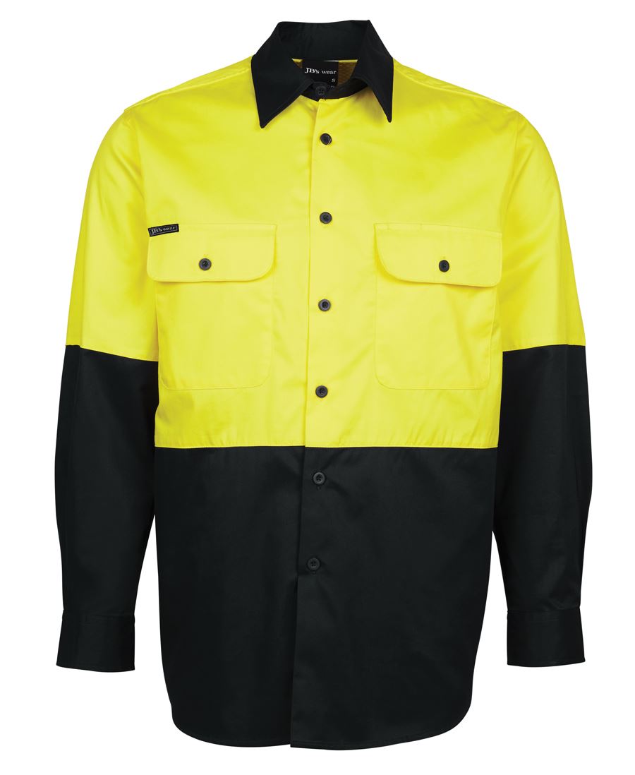 JB's HV L/S 150G SHIRT ORANGE/BLACK -3XS - Image 4