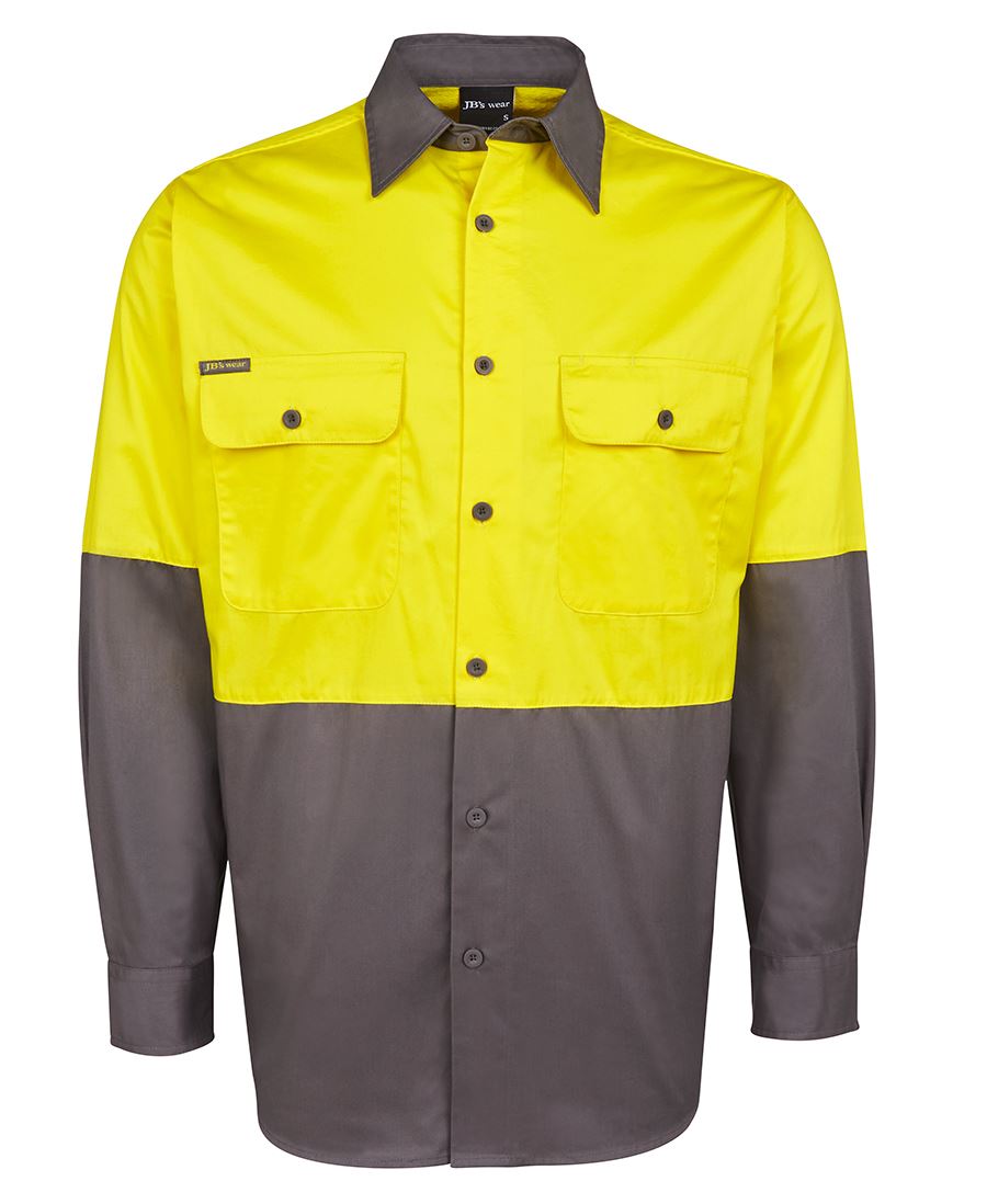 JB's HV L/S 150G SHIRT ORANGE/BLACK -3XS - Image 5