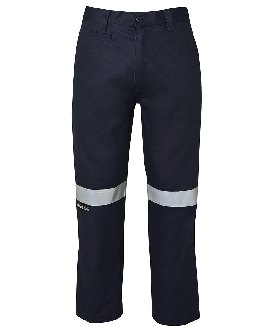 JB's M/RISED WORK TROUSER WITH REFLECTIVE TAPE GREEN -67R - Image 3