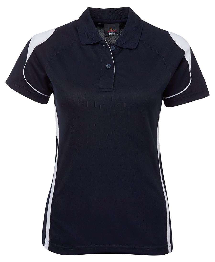 PDM LADIES BELL POLO BLACK/RED - 08 - Image 5