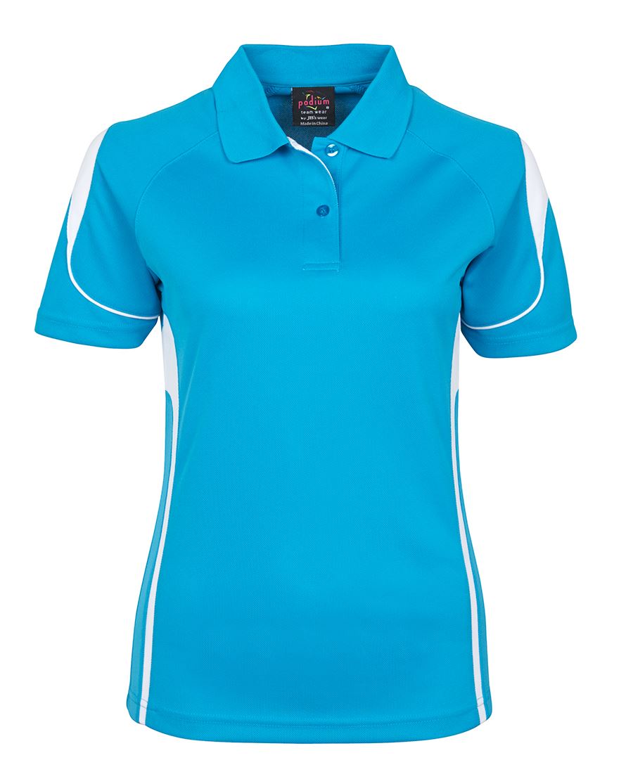 PDM LADIES BELL POLO BLACK/RED - 08