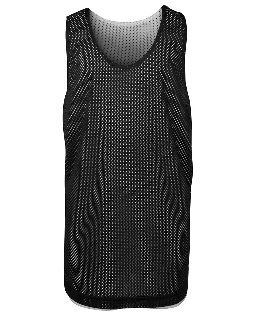 PODIUM KIDS REVERSIBLE TRAINING SINGLET BLACK/WHITE-06