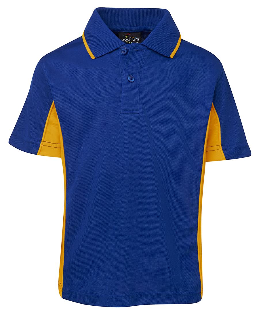 PODIUM KIDS C/TRAST POLO FOREST/GOLD-04 - Image 7
