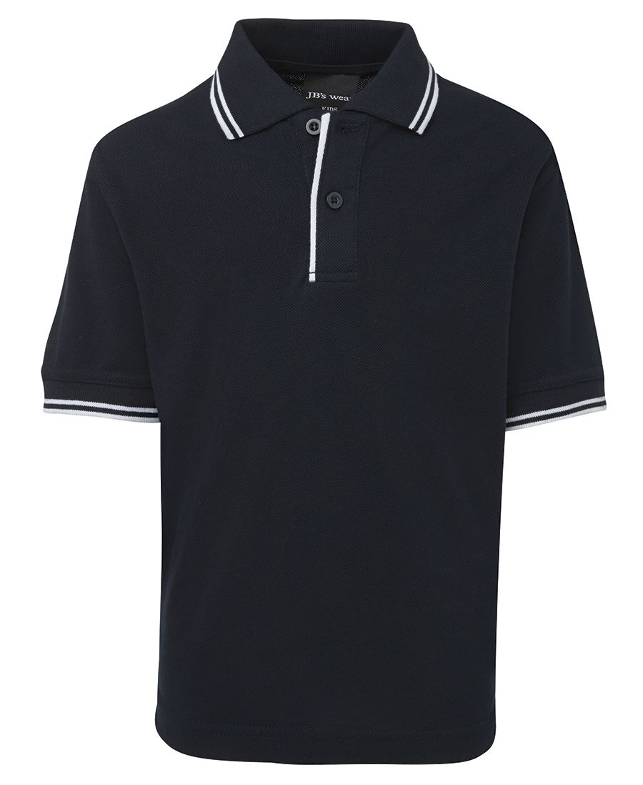 JB's KIDS CONTRAST POLO RED/NAVY-04 - Image 5