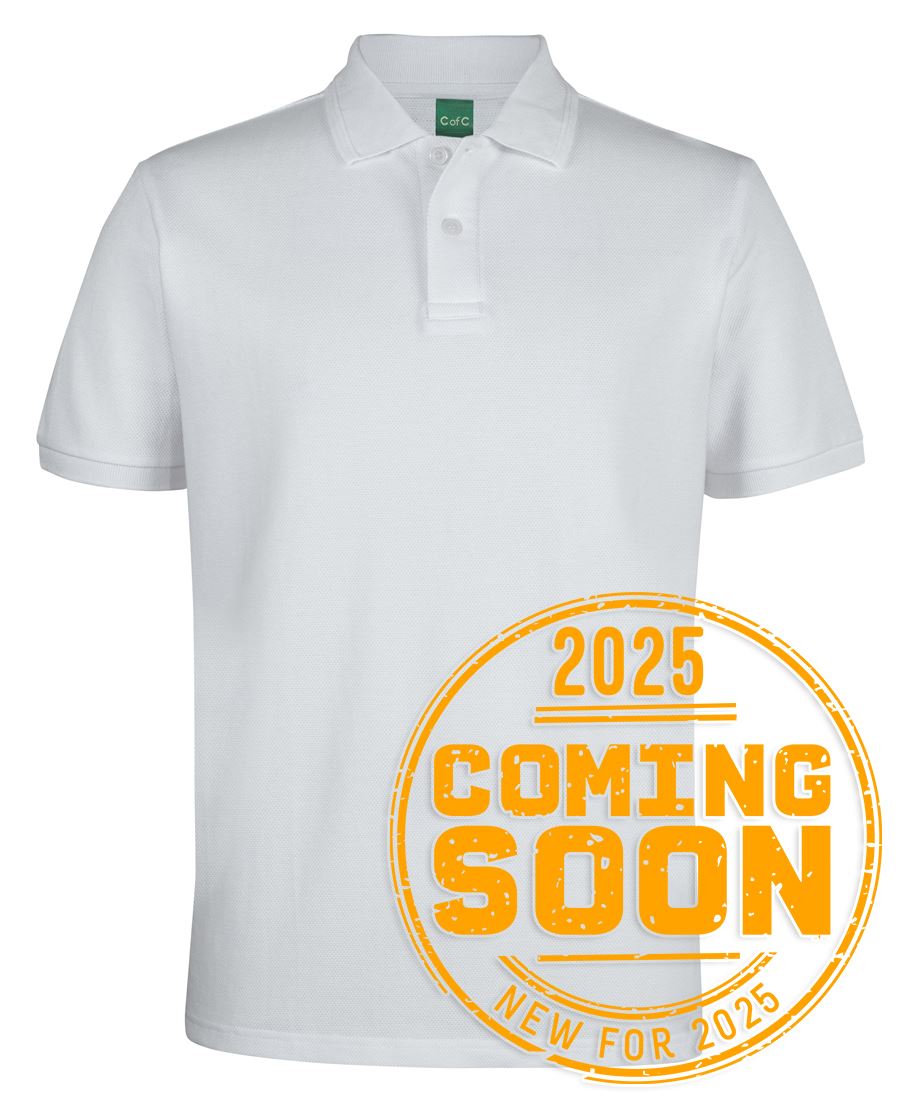 C of C 320G POPCORN COTTON POLO BLACK - 3XS - Image 5