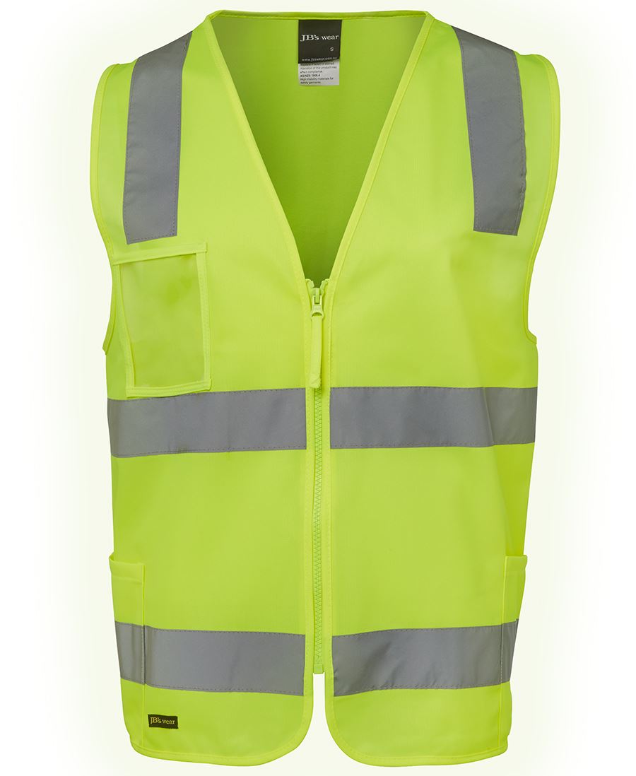 JB's HV (D+N) ZIP SAFETY VEST LIME - 2XS