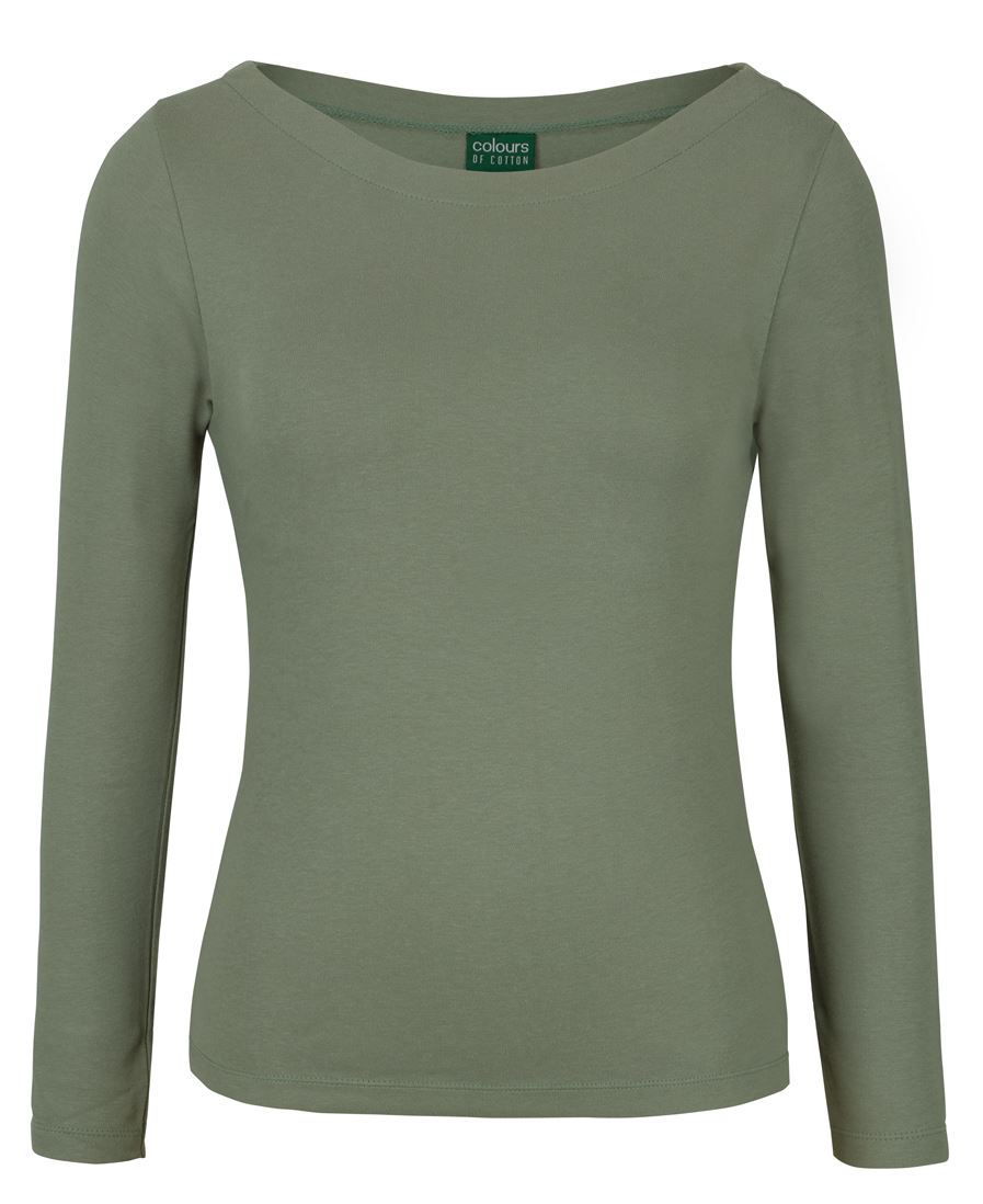 C of C LADIES L/S BOAT NECK TEE BLACK - 06 - Image 2