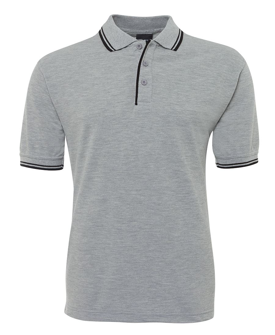 JB's CONTRAST POLO BLACK/RED - 3XS