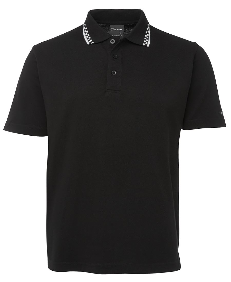 JB's CHEF POLO BLACK/WHITE -S