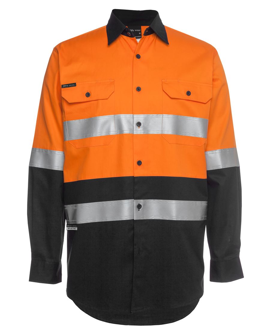 JB's HV (D+N) L/S 150G W/SHIRT YELLOW/BLACK -3XS
