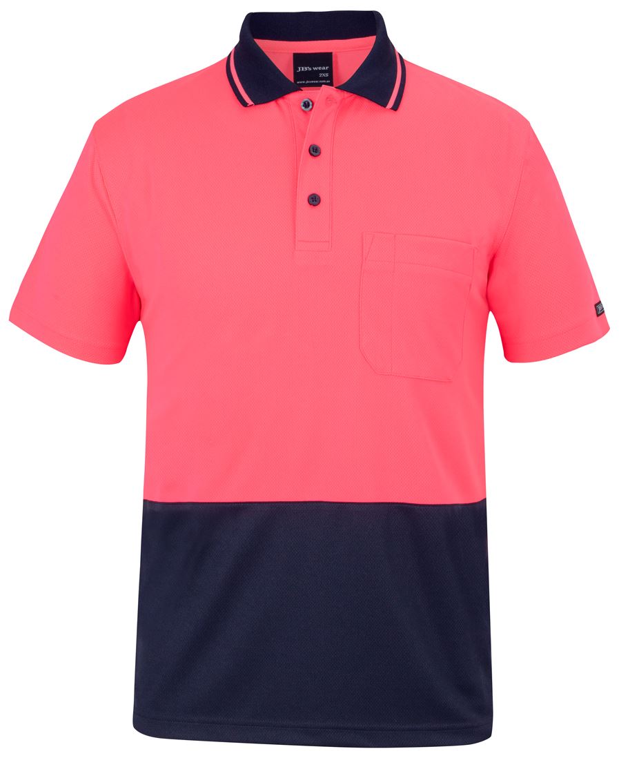 JB's Adults and Kids Hi Vis Non Cuff Traditional Polo - Image 2